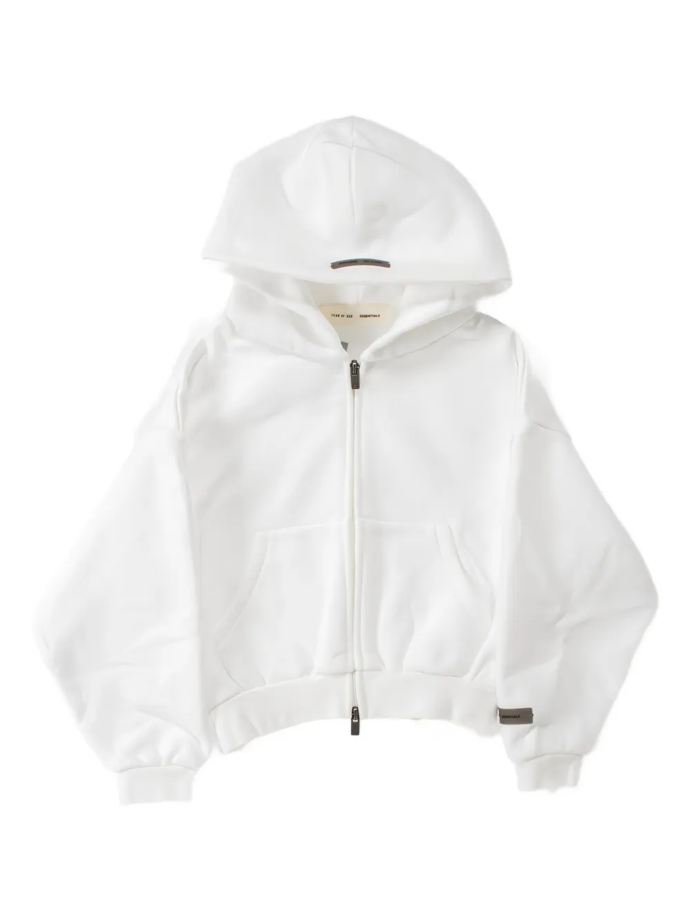 Essentials Kids' Classic Fleece Zip-up Hoodie In White