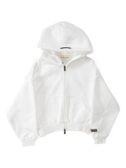 FEAR OF GOD ESSENTIALS KIDS Classic fleece zip-up hoodie 