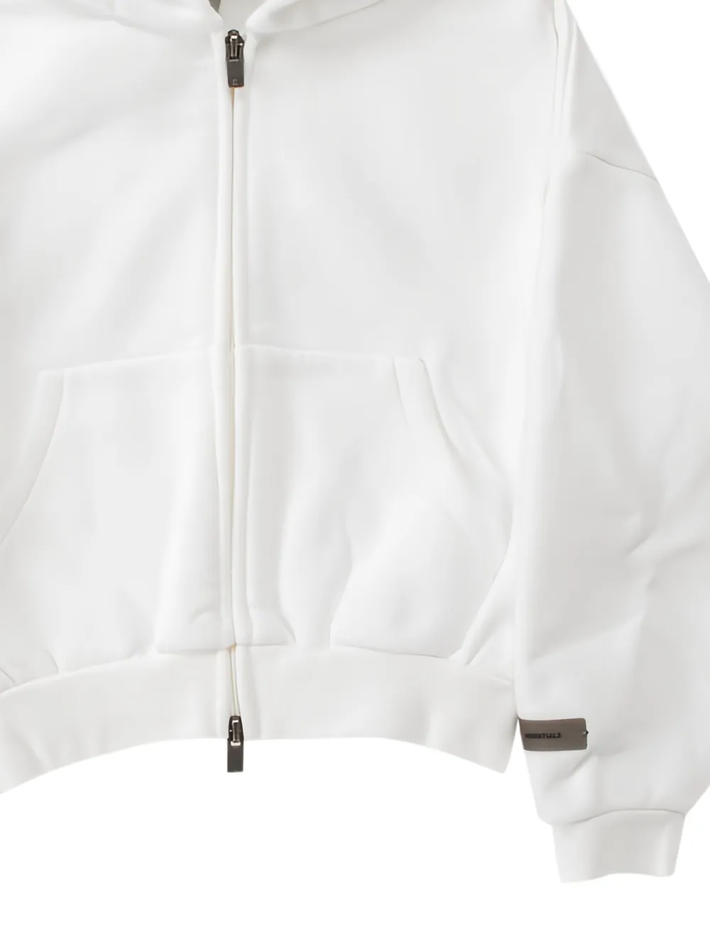 FEAR OF GOD ESSENTIALS KIDS Fleece hoodie met rits Wit
