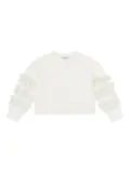 MAMA LUMA KIDS ruffle-sleeve sweatshirt - White