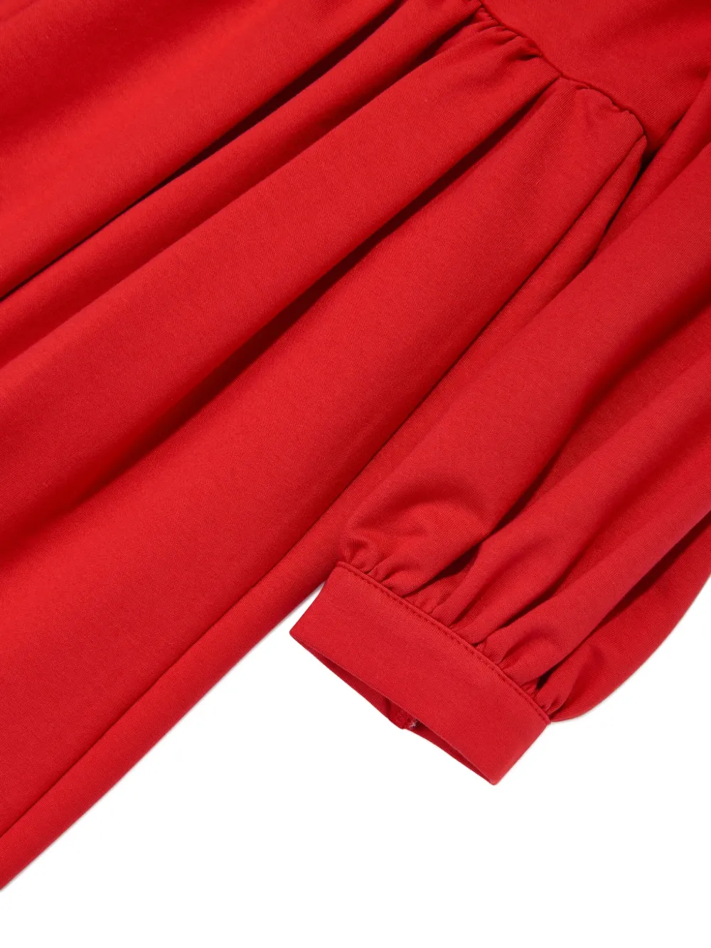 MAMA LUMA KIDS Jurk met hoge hals en strikdetail Rood