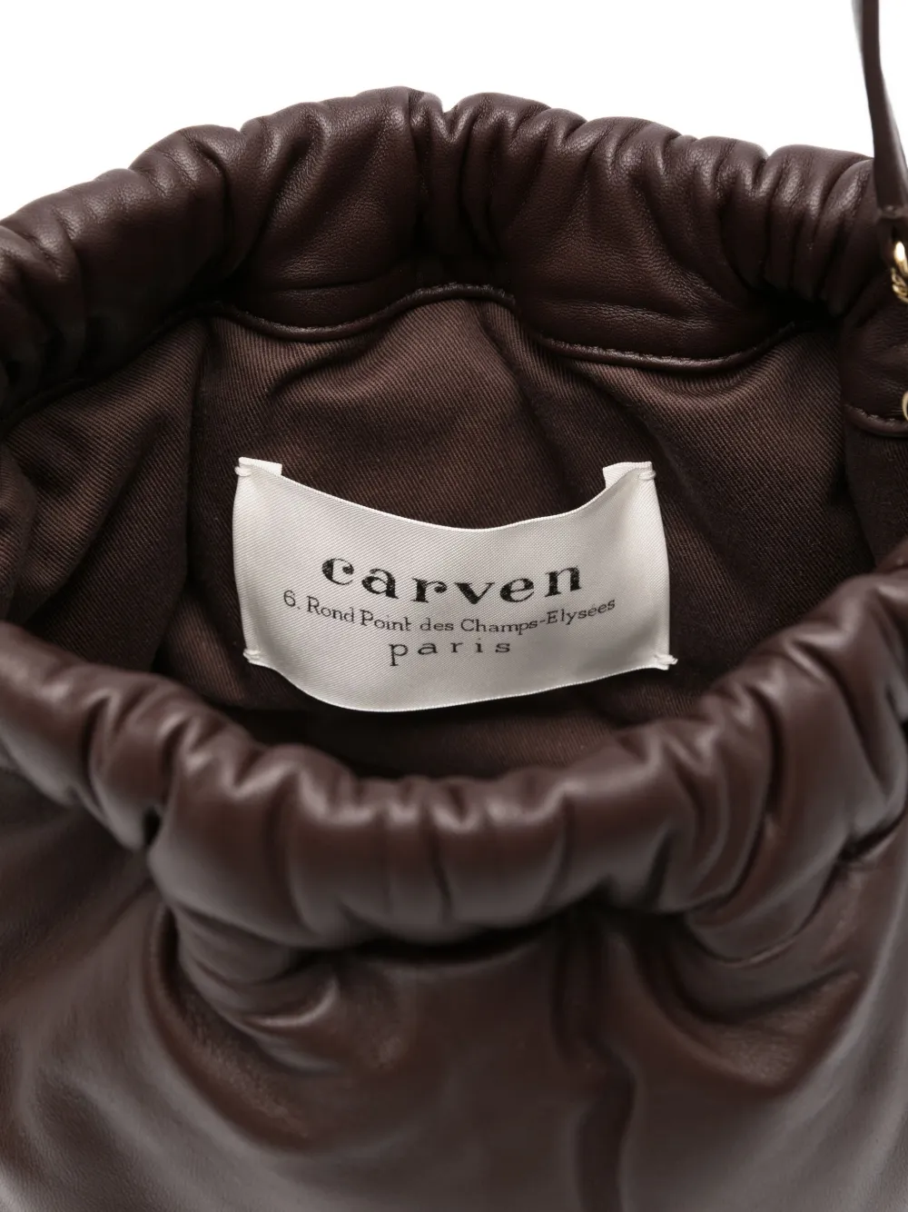Carven Mittelgrosse Louise Schultertasche In Brown