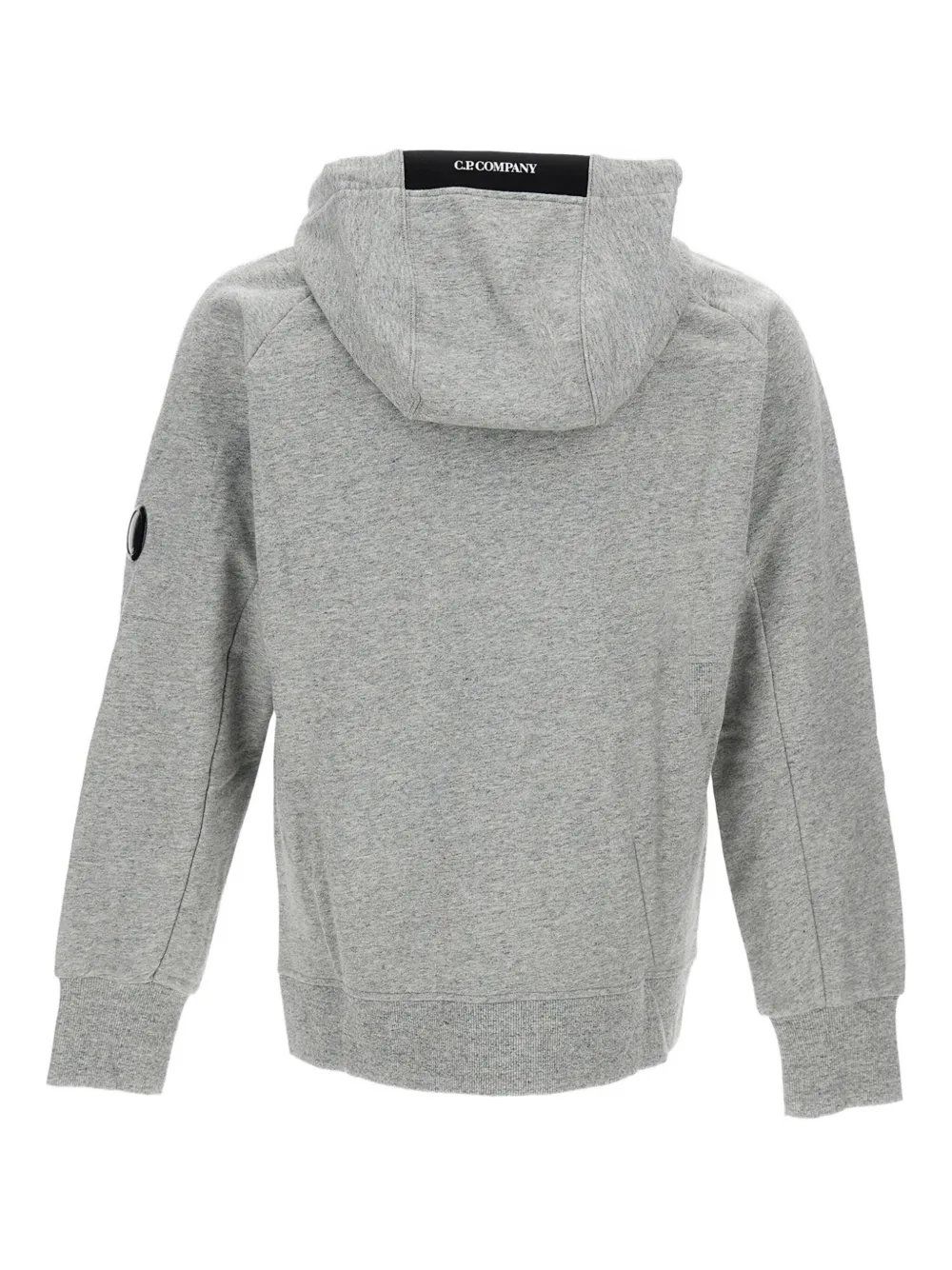 C.P. Company Hoodie met rits en lens-detail Grijs