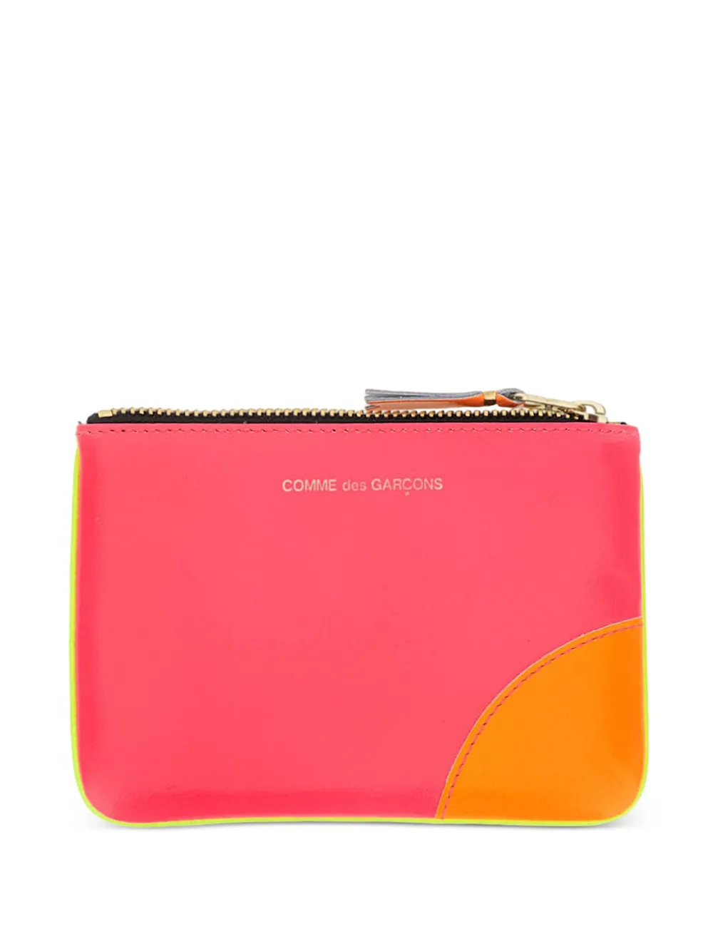 Comme Des Garçons Play logo zip wallet Roze