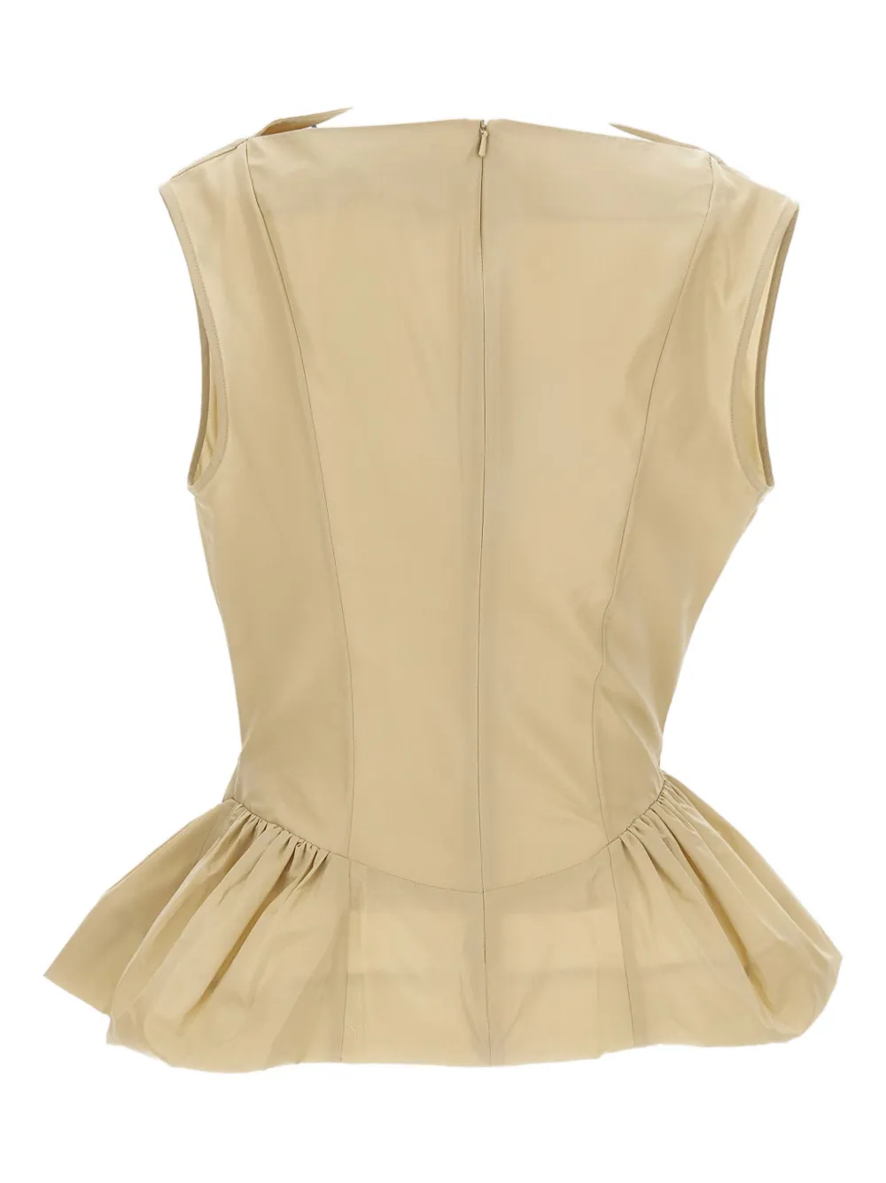 Simone Rocha draped peplum top - Beige