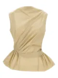 Simone Rocha draped peplum top - Neutrals