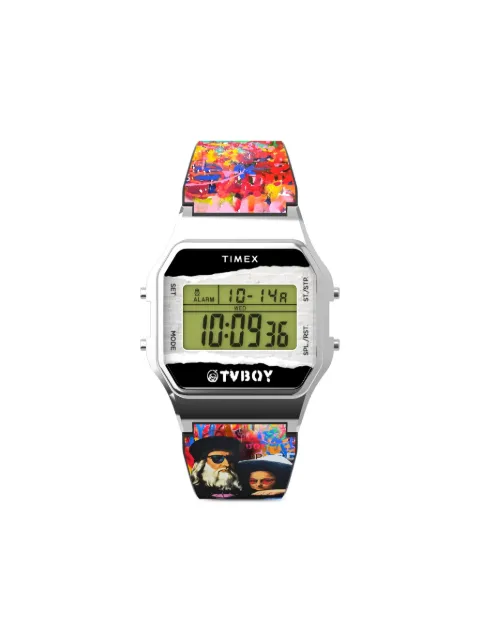 TIMEX x TVboy Timex 80 LLB Case Resin Strap 34mm
