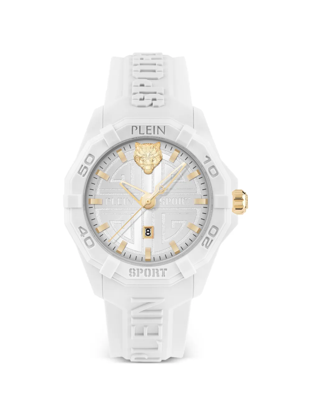 Plein Sport Fearless 38mm round watch - Bianco