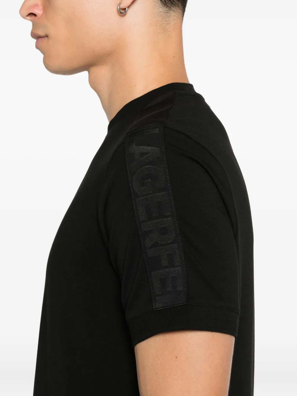 Karl Lagerfeld T-shirt met logodetail Zwart
