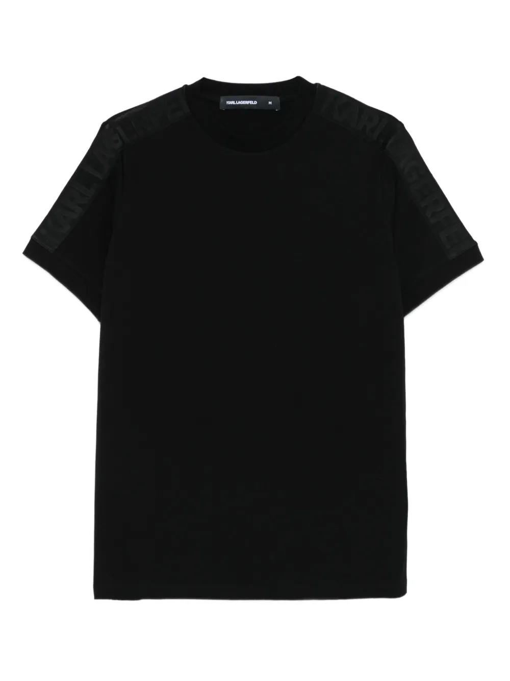 Karl Lagerfeld logo-detail cotton T-shirt Zwart