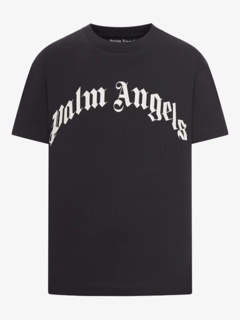 Palm Angels playera con logo curvo