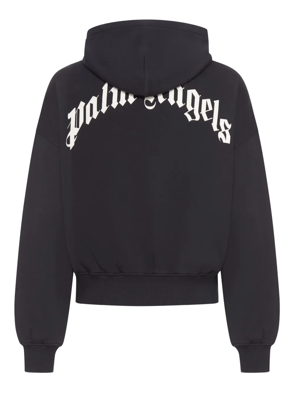 Palm Angels Curved Logo hoodied Zwart