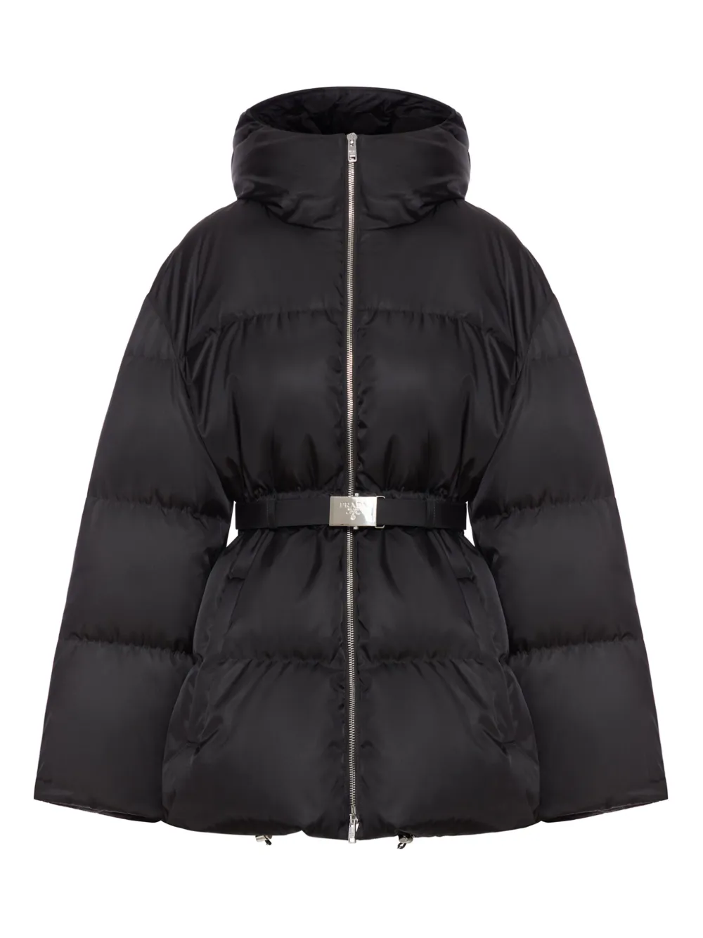 Prada Donsjack met capuchon Zwart