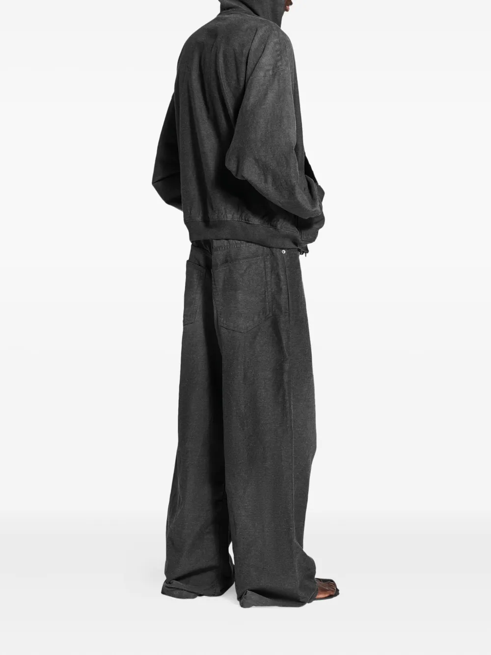 Balenciaga Baggy Trompe L'oeil loose-fit jeans Grijs