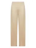 Max Mara elasticated-waist silk trousers - Neutrals