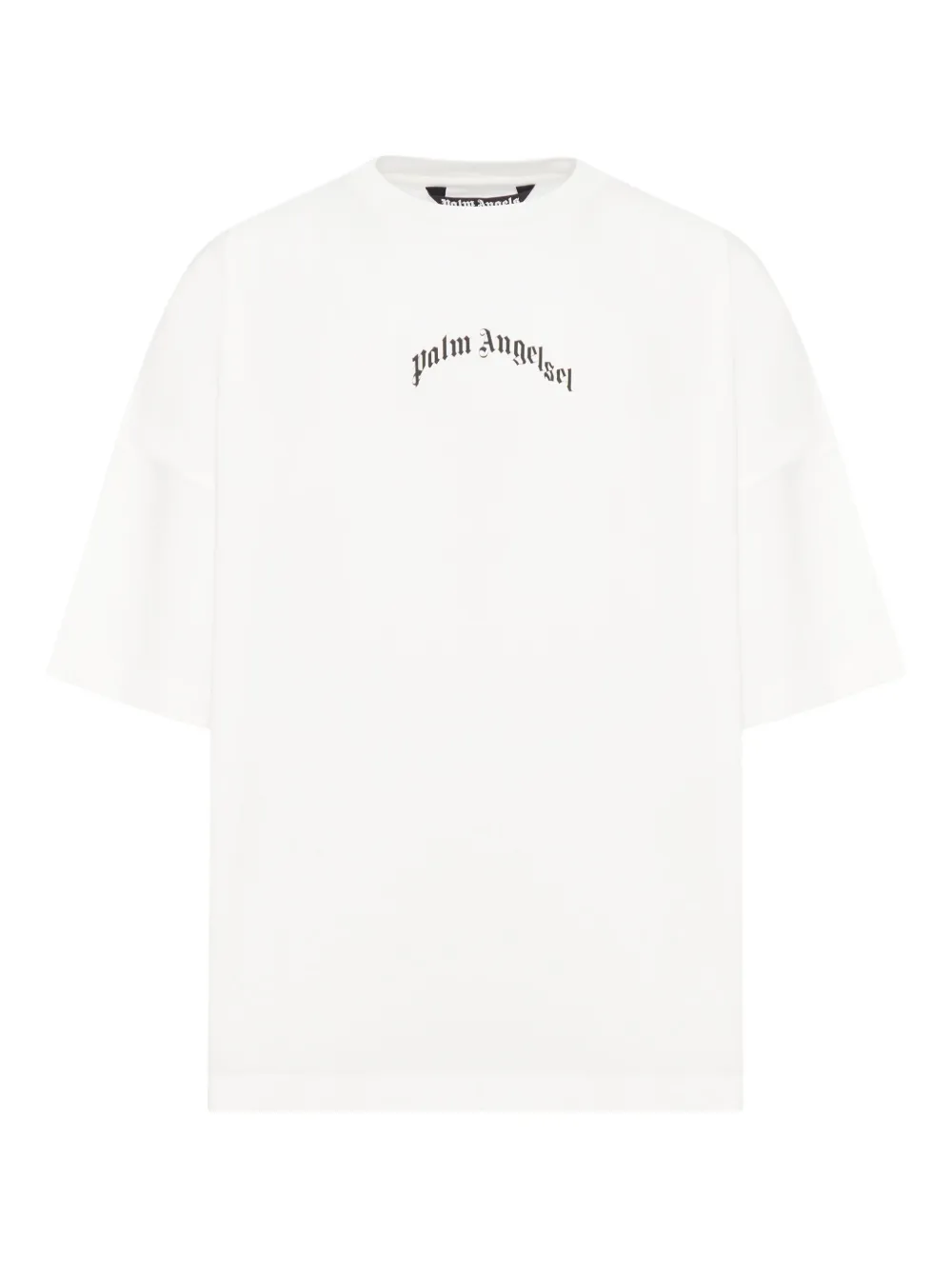 Palm Angels Curved Logo T-shirt Beige
