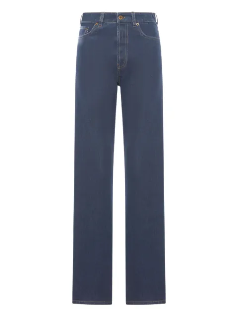 Miu Miu embroidered-logo denim jeans 