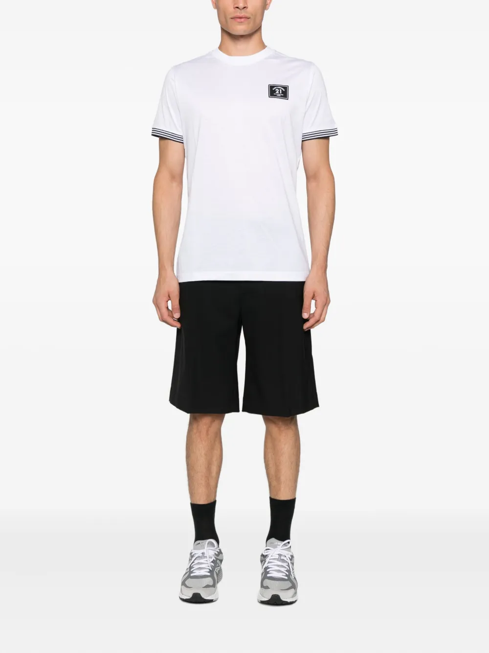 Karl Lagerfeld T-shirt met ronde hals - Wit