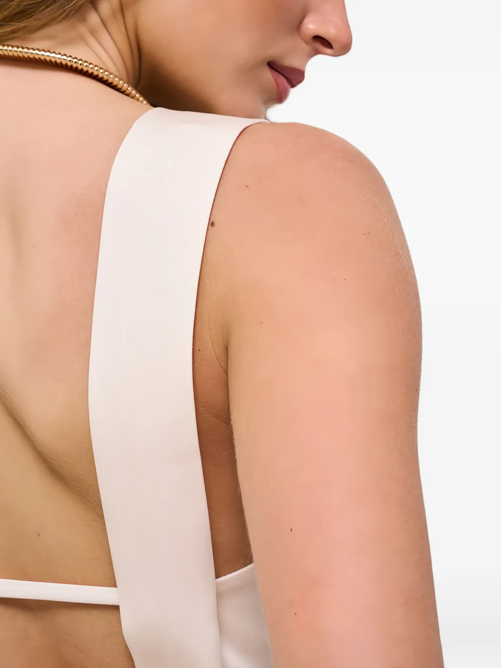 IRO Sonna top met gekruiste bandjes Beige
