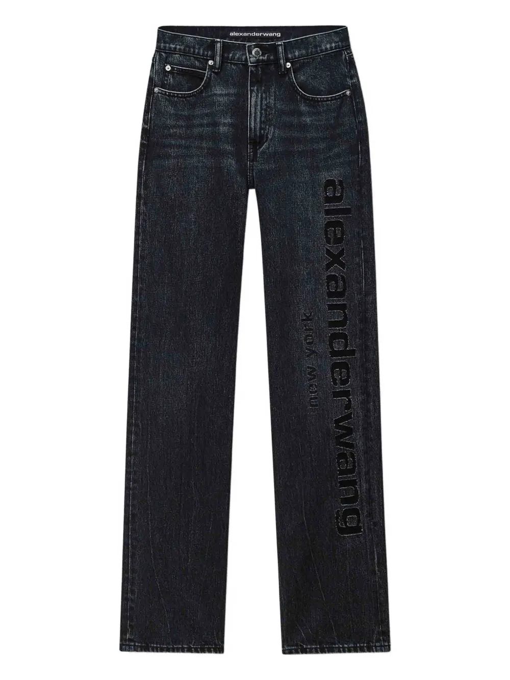 Alexander Wang logo-detail jeans Grijs