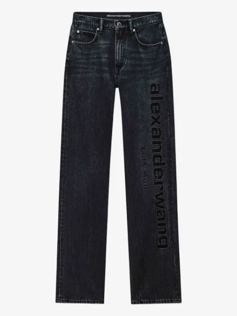 Alexander Wang logo-detail jeans