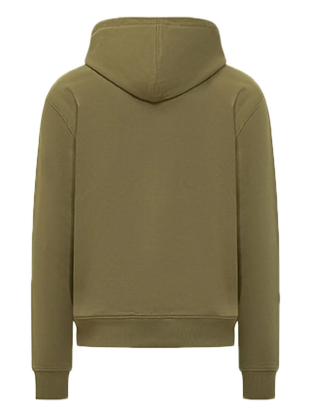 AMI Paris Hoodie met logo en rits Groen