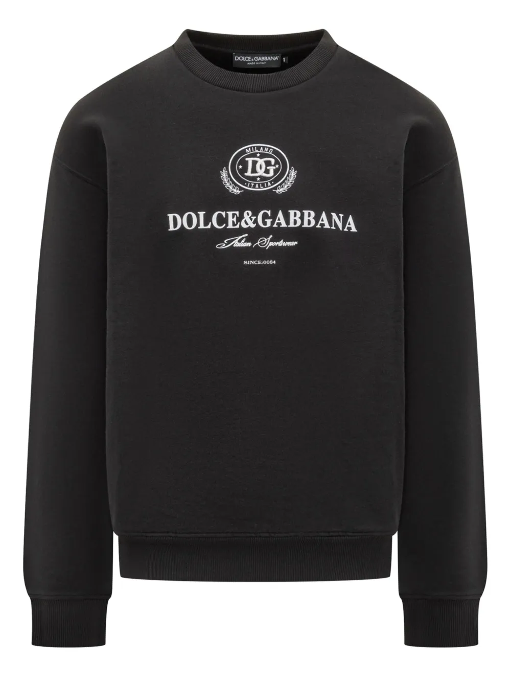 Dolce & Gabbana Sweater met geborduurd logo Zwart