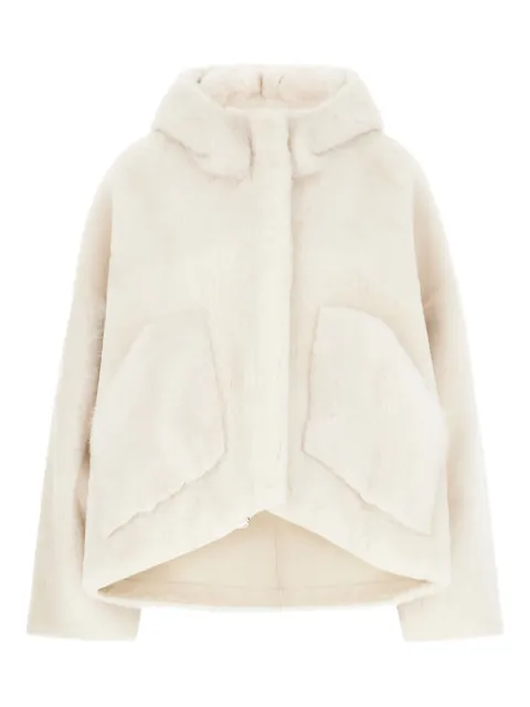 Blancha hooded shearling jacket