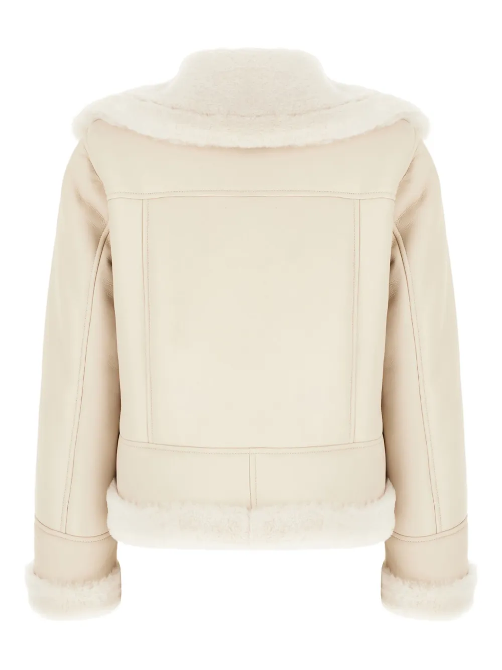 Blancha Chalk lammy coat Beige
