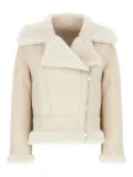 Blancha Chalk shearling jacket - Neutrals