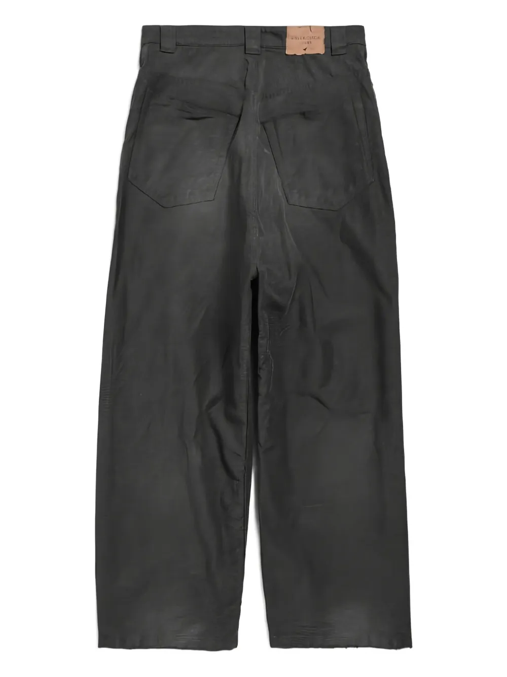 Balenciaga Broek met geborduurd logo Zwart