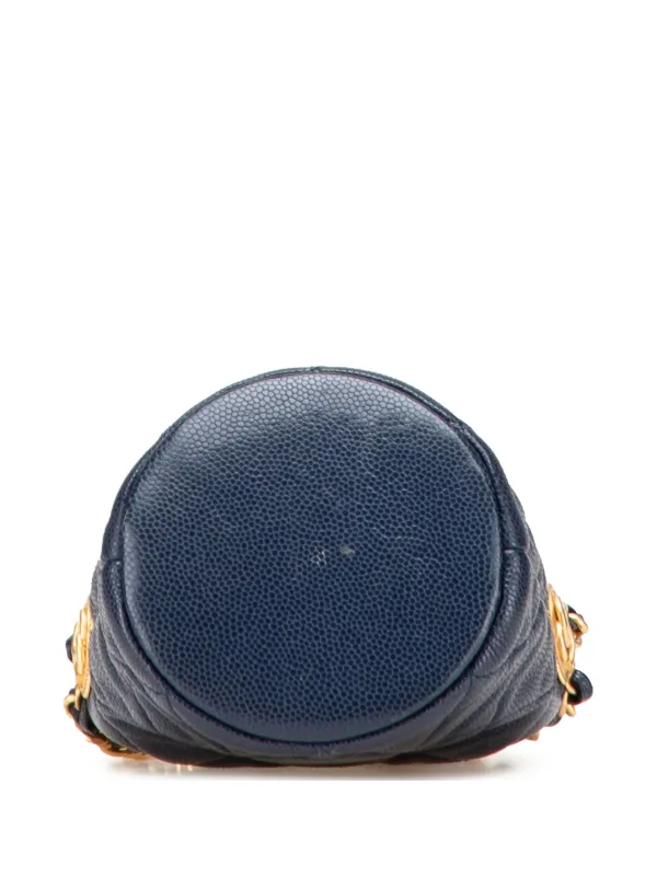 在庫SALE★Chanel Medallion Charms Bucket Bag Caviar Mini Chanel Medallion Charms Drawstring Bucket Bag Quilted Caviar