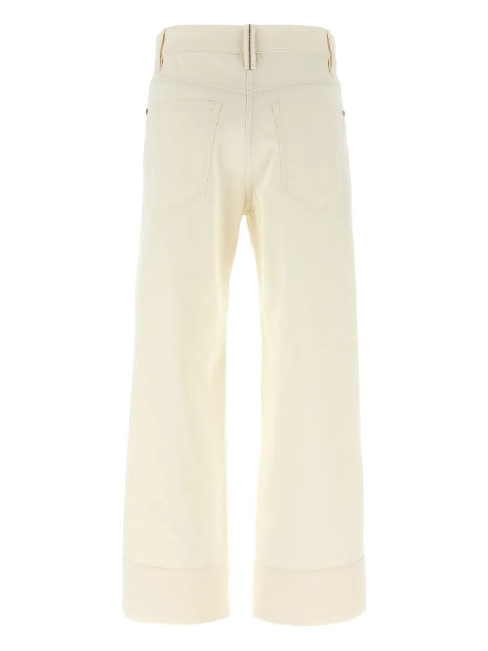 Brunello Cucinelli Monile cropped jeans Beige