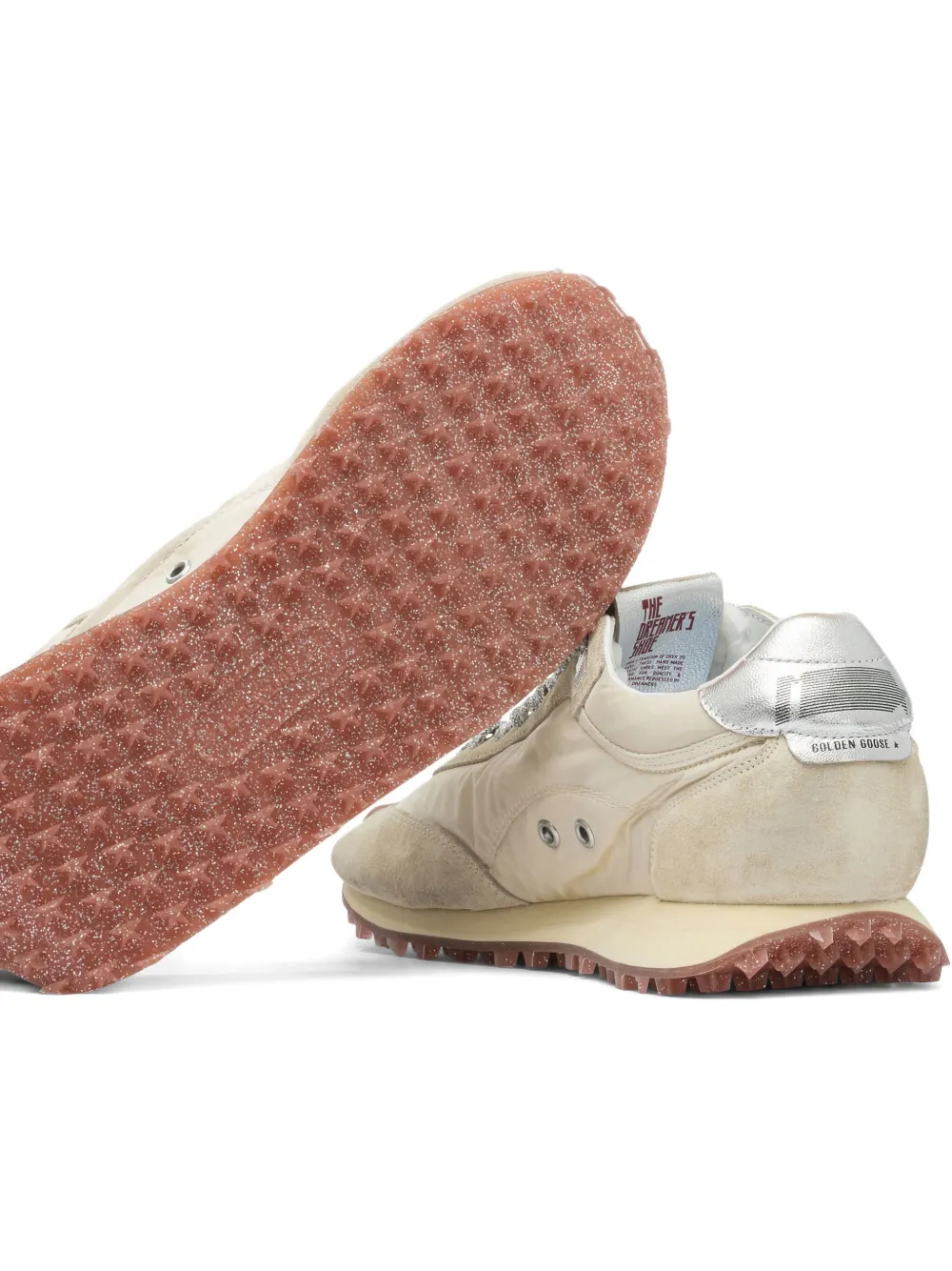 Golden Goose Marathon suede-leather sneakers Neutrals