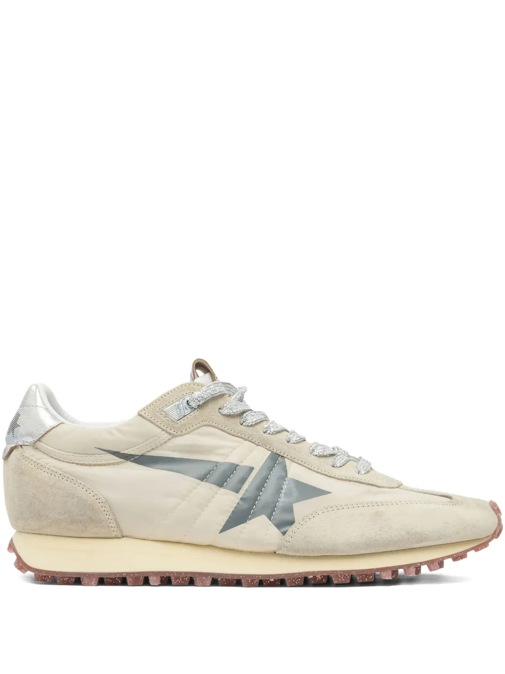 Golden Goose Marathon suede-leather sneakers Neutrals
