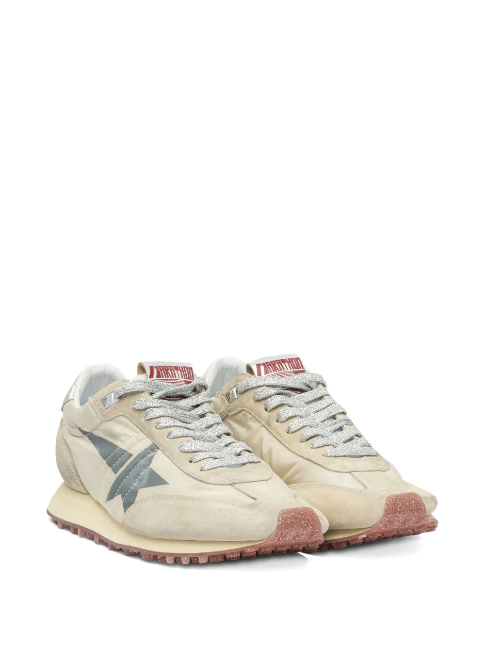 Golden Goose Marathon suede-leather sneakers Neutrals
