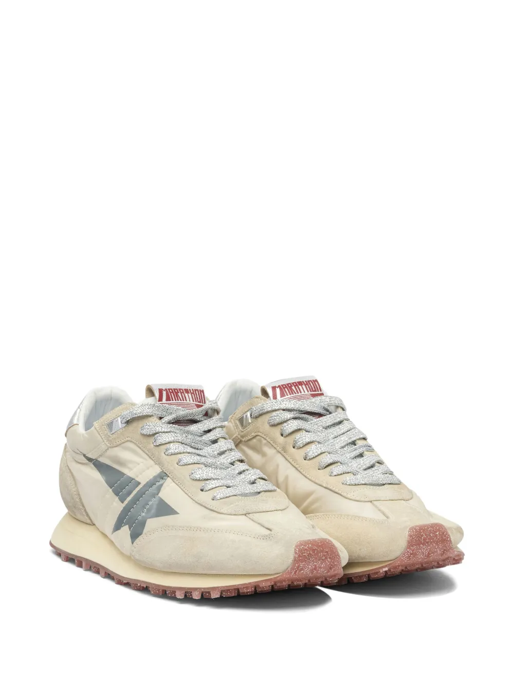 Golden Goose Marathon suede-leather sneakers Neutrals