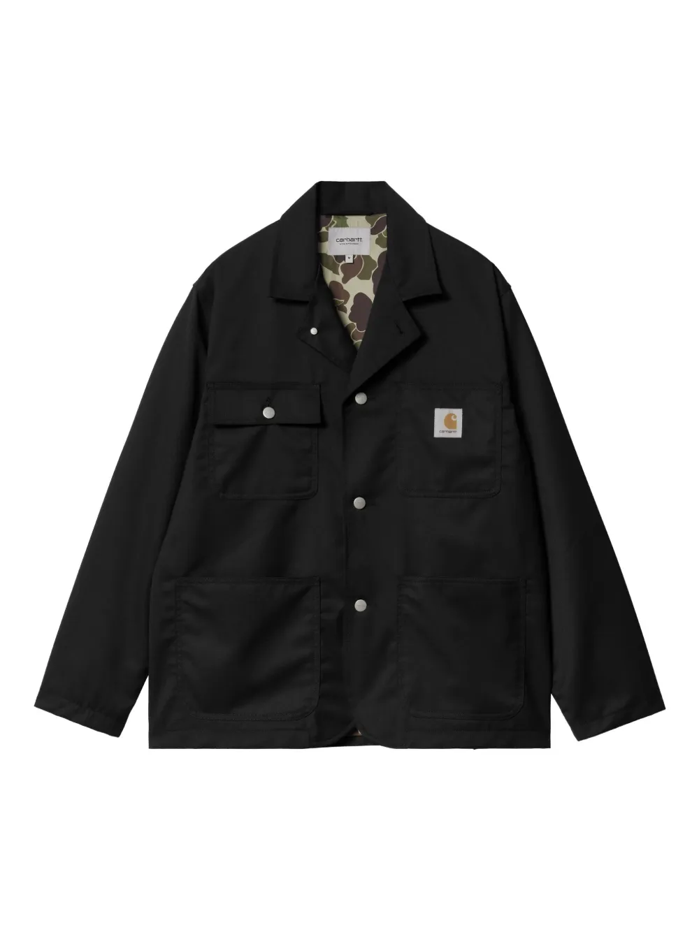 Carhartt WIP Seaton pocket-detail button shirt jacket Zwart