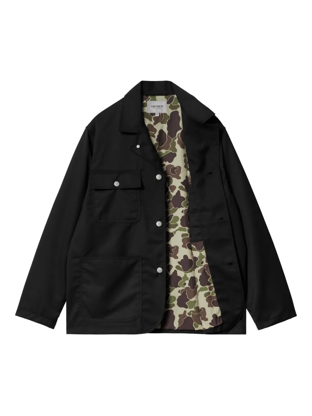 Carhartt WIP Seaton pocket-detail button shirt jacket Zwart