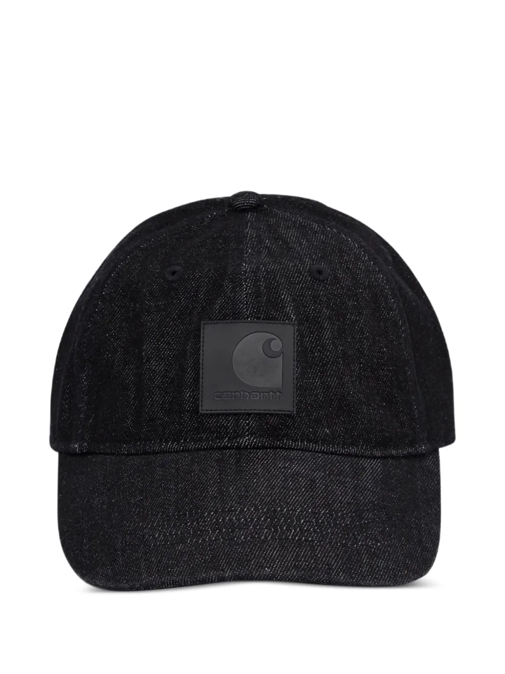 Carhartt WIP Lincoln square-logo denim cap | Black | Image 1