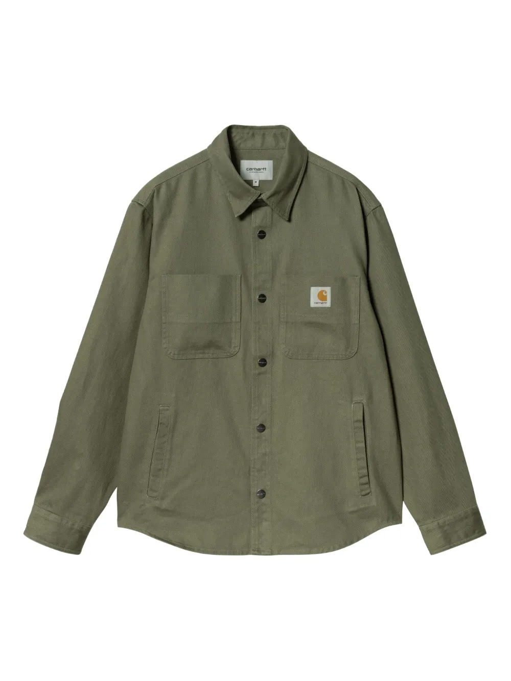 Carhartt WIP Crawford pockets classic-collar shirt jacket Groen