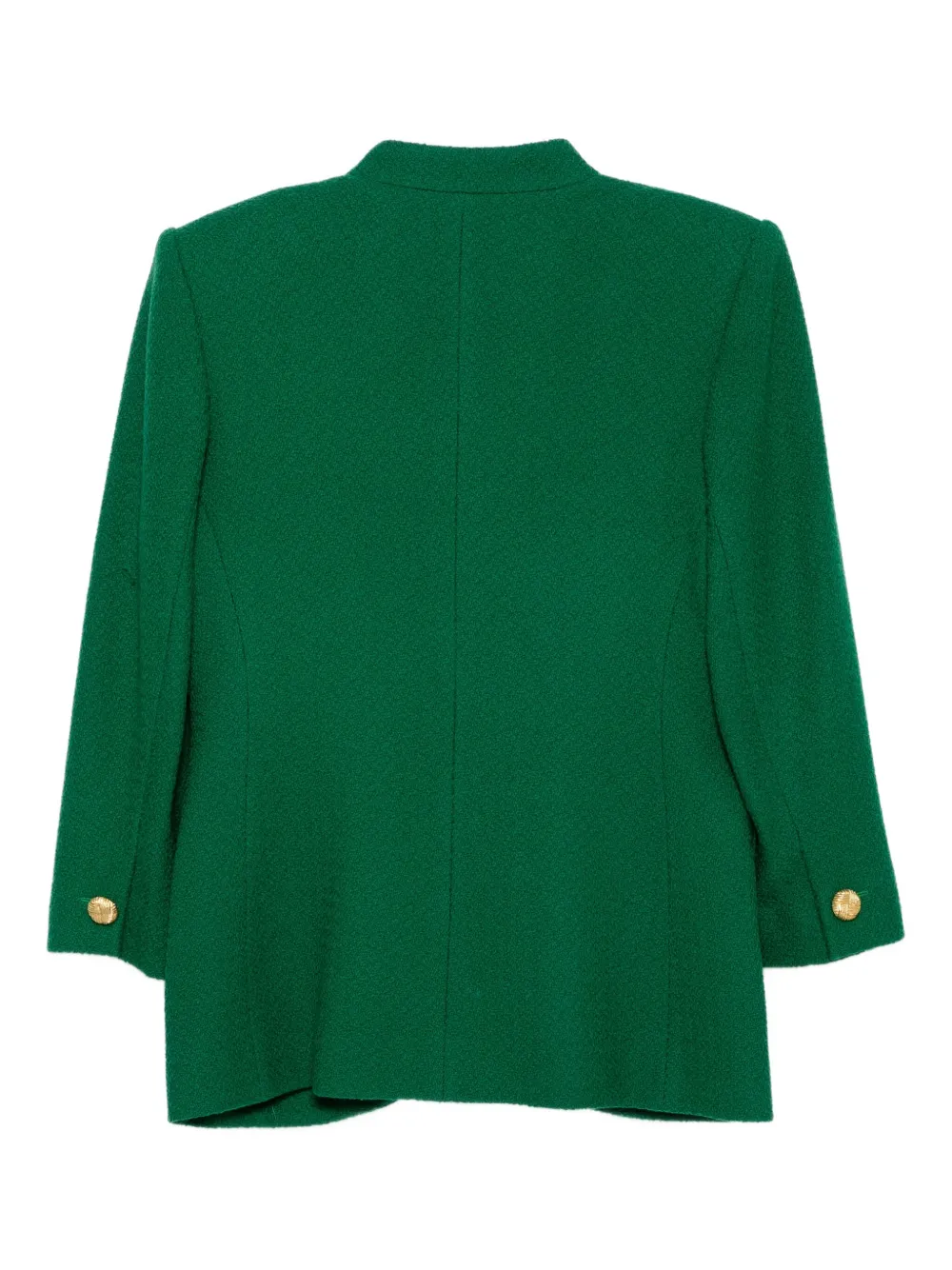 Saint Laurent Pre-Owned 1990-2000s single-breasted collarless jacket | Image 2