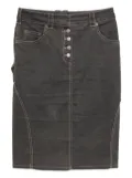 Christian Dior Pre-Owned 2003 denim skirt - Black