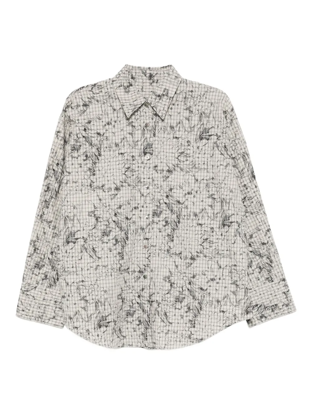 patterned long-sleeves shirt