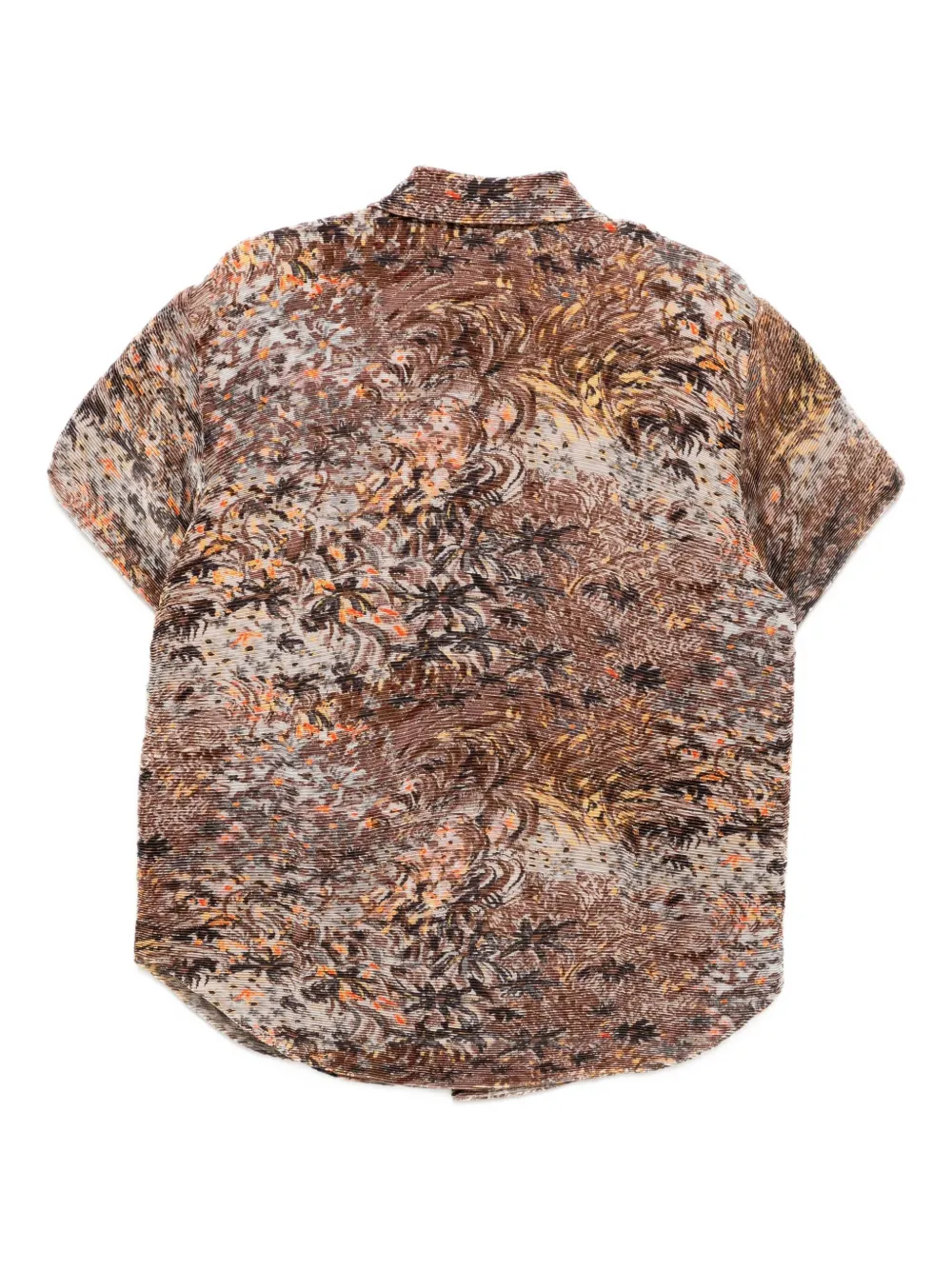 JNBY Blouse met bloemenprint en korte mouwen - Bruin