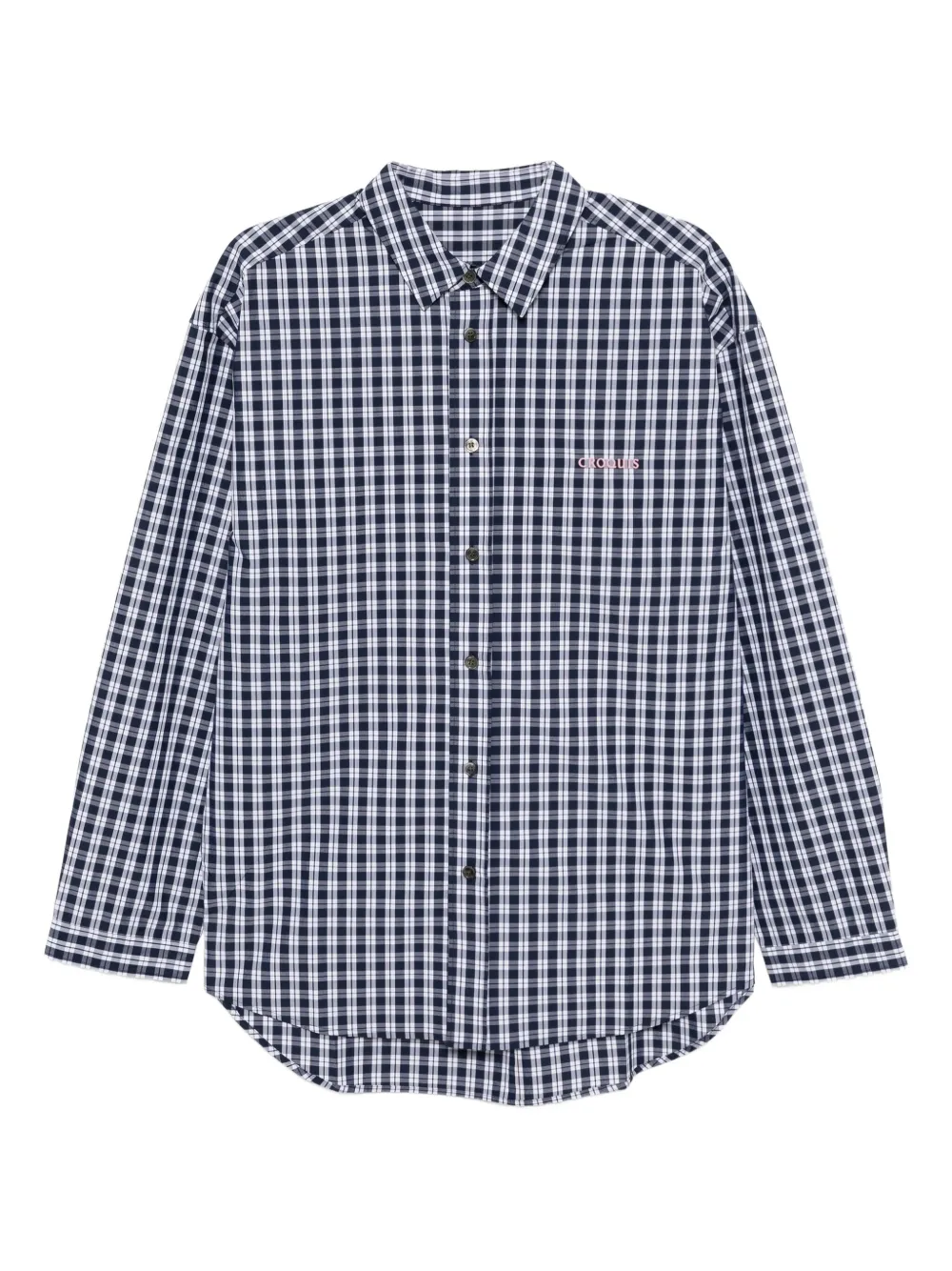 plaid long-sleeved shirt