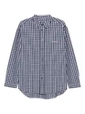 CROQUIS plaid long-sleeved shirt - Blue