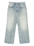 CROQUIS straight-leg rolled-edge jeans - Blue