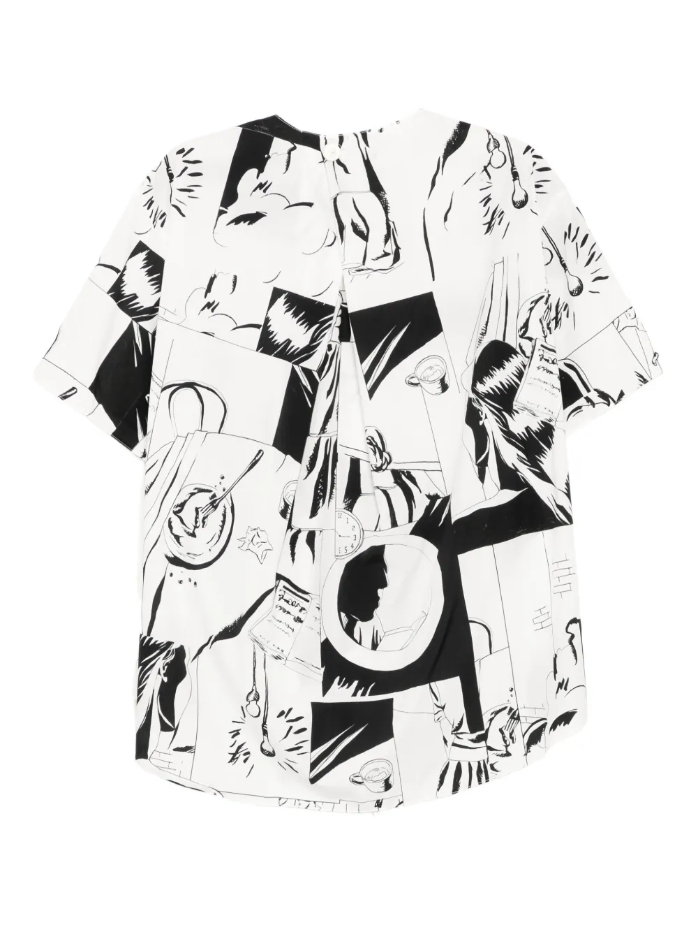JNBY Oversized blouse met korte mouwen - Wit