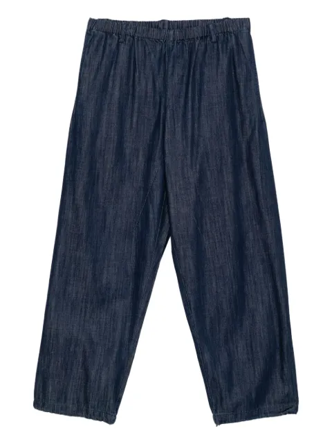 CROQUIS wide-leg drawstring jeans